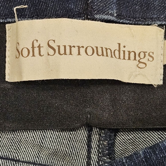 Soft Surroundings SZ S Ultimate Denim Hi Rise Pull On Boot Cut Stretch Jeans - Picture 5 of 13